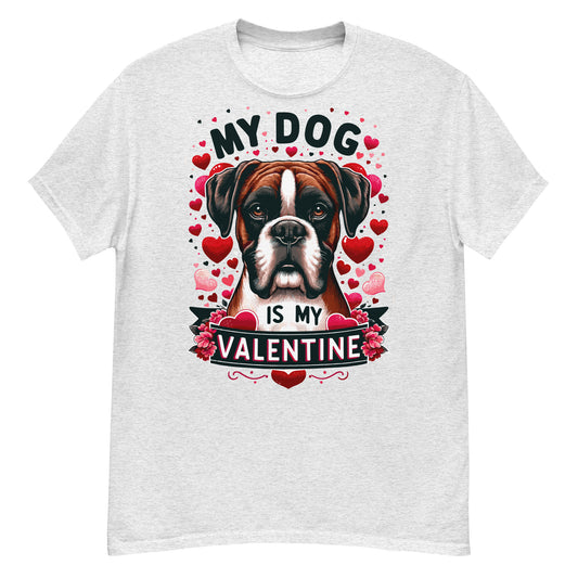 "Boxer's Love Embrace - My Dog is My Valentine Tee"